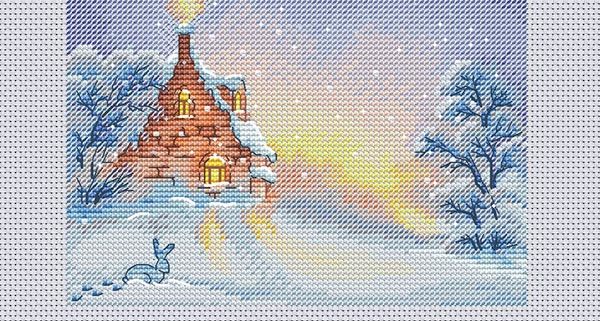 Авторская схема для вышивки крестом Екатерины Волковой - Зимний сон